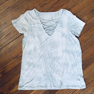 ⚡️SALE⚡️American Eagle Lace-up Tie-dye Top